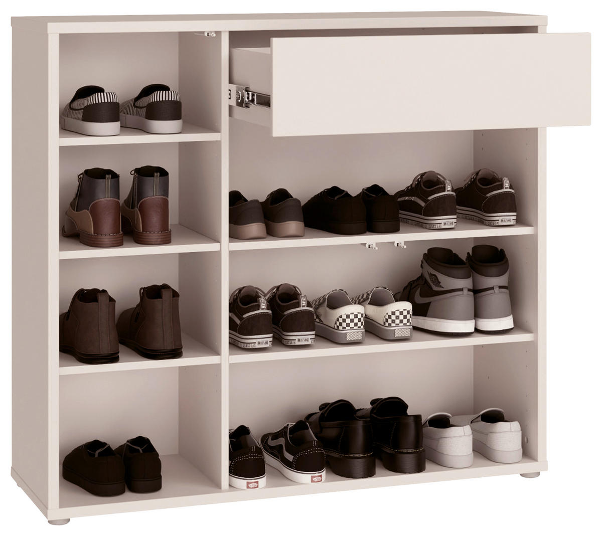 SCHUHSCHRANK  in 109,2/99,1/34,9 cm  - Sandfarben/Grau, MODERN, Holzwerkstoff/Kunststoff (109,2/99,1/34,9cm) - Carryhome
