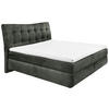 BOXSPRINGBETT 180/200 cm  in Dunkelgrün  - Dunkelgrün/Schwarz, Basics, Holzwerkstoff/Kunststoff (180/200cm) - Esposa