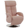RELAXSESSEL Echtleder    - Cappuccino, KONVENTIONELL, Leder/Metall (70/114/80cm) - Cantus