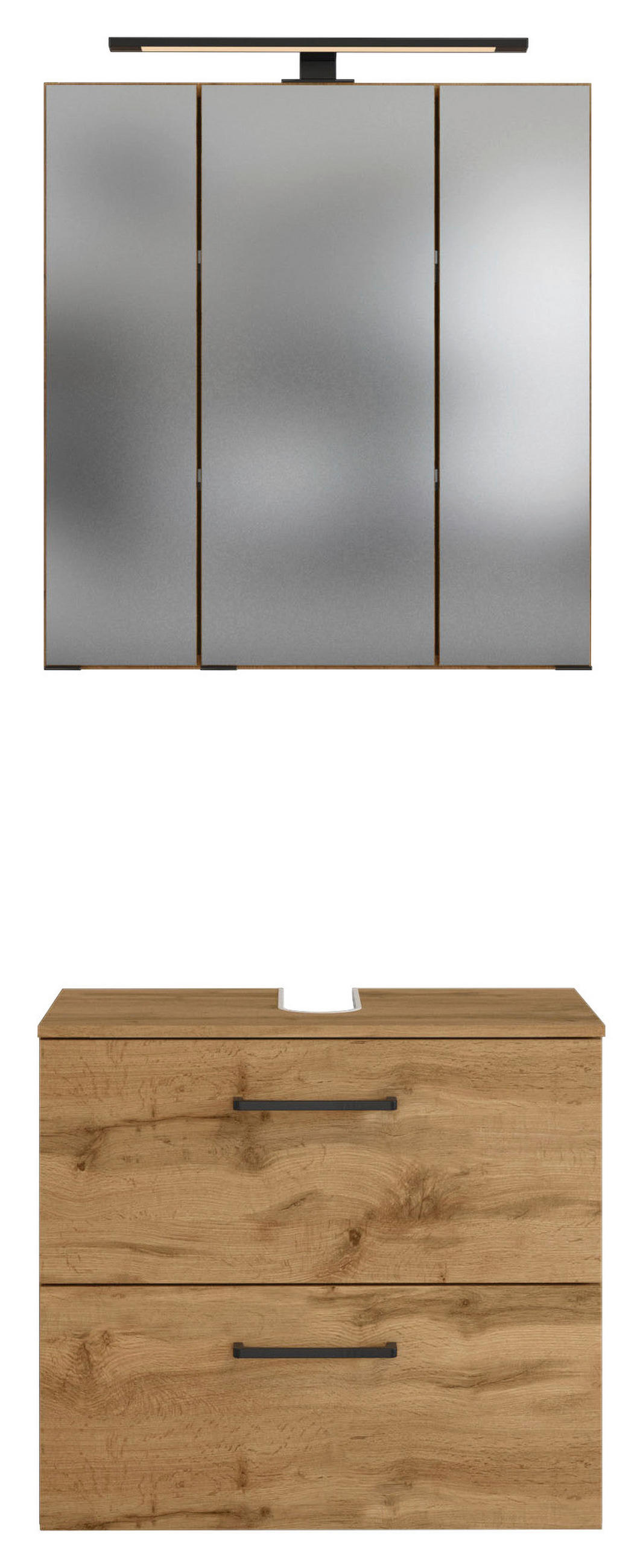 BADEZIMMER  in 60 cm  - Eichefarben, MODERN, Holzwerkstoff (60cm) - Held