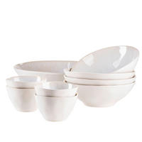 SCHÜSSELSET Frozen 9-teilig  - Weiß, Basics, Keramik (26/7,5/26cm) - Mäser