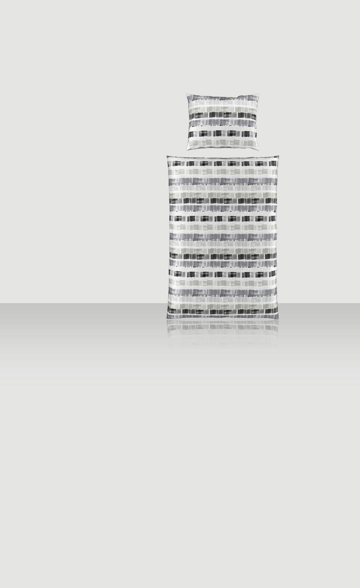 POSTELJNINA 135/200 cm saten siva  - siva, Konvencionalno, tekstil (135/200cm) - Novel