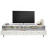 TV-ELEMENT 182,5/50,5/42 cm - Messingfarben/Weiß, Design, Holzwerkstoff/Metall (182,5/50,5/42cm) - Novel TV-ELEMENT 182,5/50,5/42 cm - Messingfarben/Weiß, Design, Holzwerkstoff/Metall (182,5/50,5/42cm) - Novel