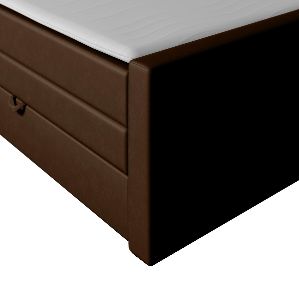 BOXSPRINGBETT 180/200 cm  in Braun  - Schwarz/Braun, Modern, Holz/Textil (180/200cm) - MID.YOU