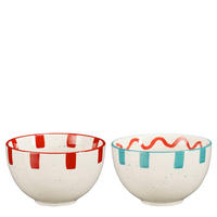 SKLEDA    10/6 cm       - modra/rdeča, Basics, keramika (10/6cm)