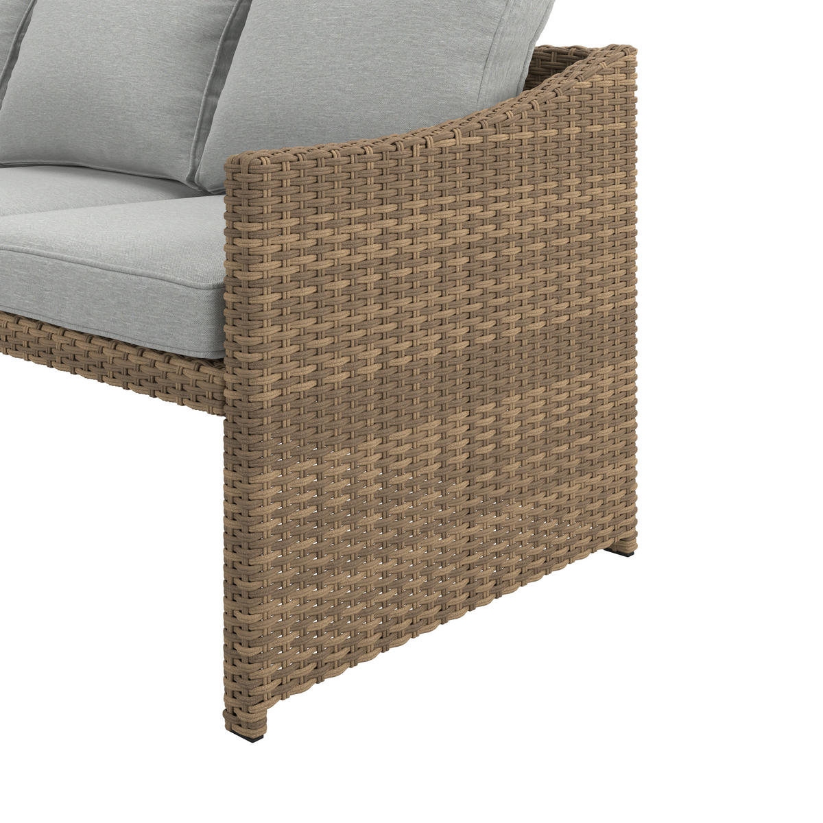 LOUNGEGARNITUR   178/67,5/67,5 cm Stahl  - Gelb/Grau, MODERN, Kunststoff/Textil (178/67,5/67,5cm) - Beldano