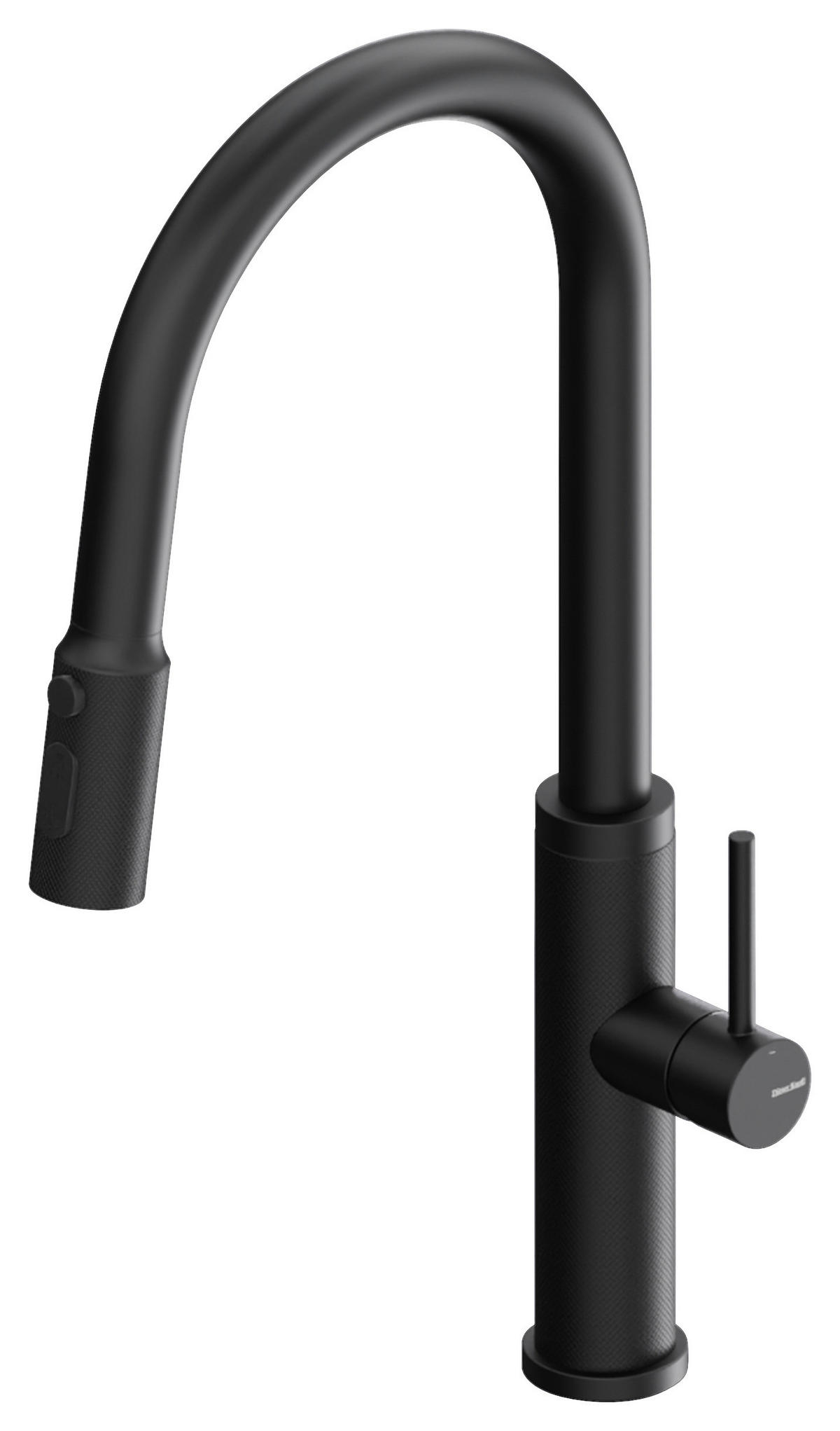 KÜCHENARMATUR  - Schwarz, Design, Metall (4,3/45,4/23cm) - Dieter Knoll
