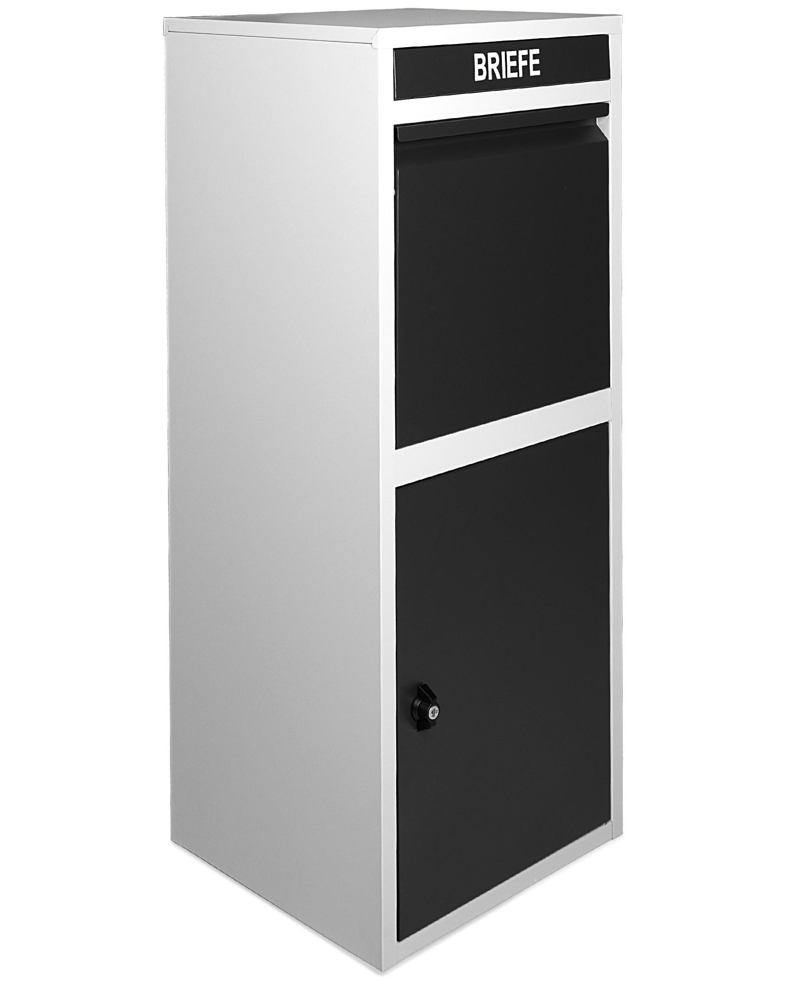 PAKETBOX 41/103/38 cm  - Schwarz/Grau, Basics, Metall (41/103/38cm)