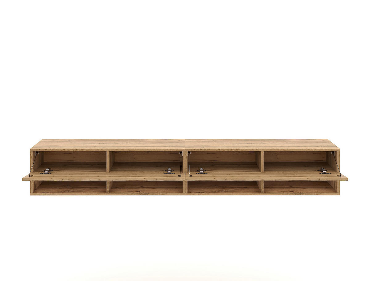 TV-BÄNK  i 280/31/33 cm  - ek Wotan, Design, trämaterial/plast (280/31/33cm) - MID.YOU