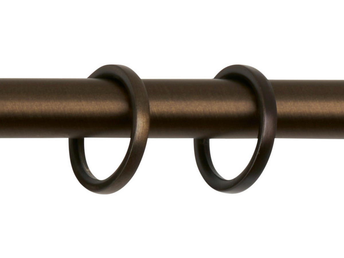 VORHANGSTANGENSET 210 cm  - Bronzefarben, Basics, Metall (210cm)