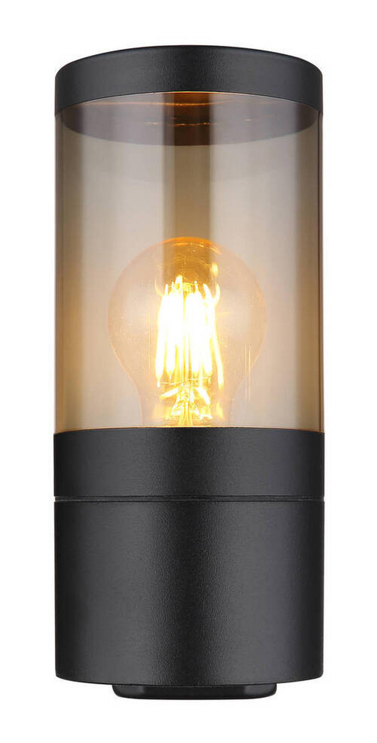 VÄGGLAMPA FÖR UTOMHUS - svart, Basics, metall/plast (10,2/15,5/24cm) - Globo