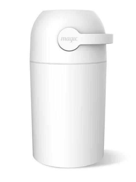 KOŠ ZA PLENICE  Majestic   - bela, Basics, umetna masa (24,5/48,5/26cm) - MAGIC