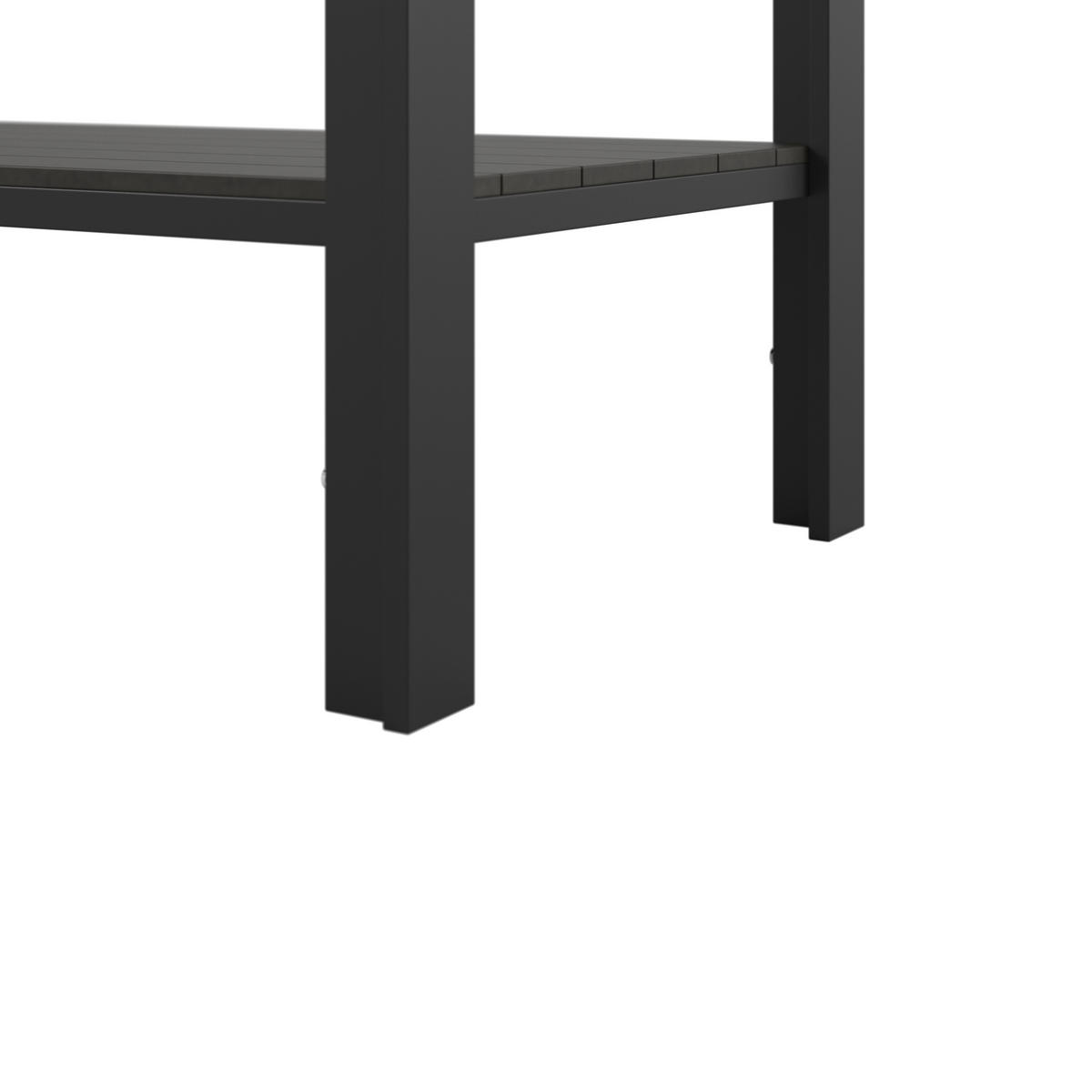 GARTEN-SERVIERWAGEN - Schwarz, Modern, Kunststoff/Metall (45/74/105cm) - Ambia Garden