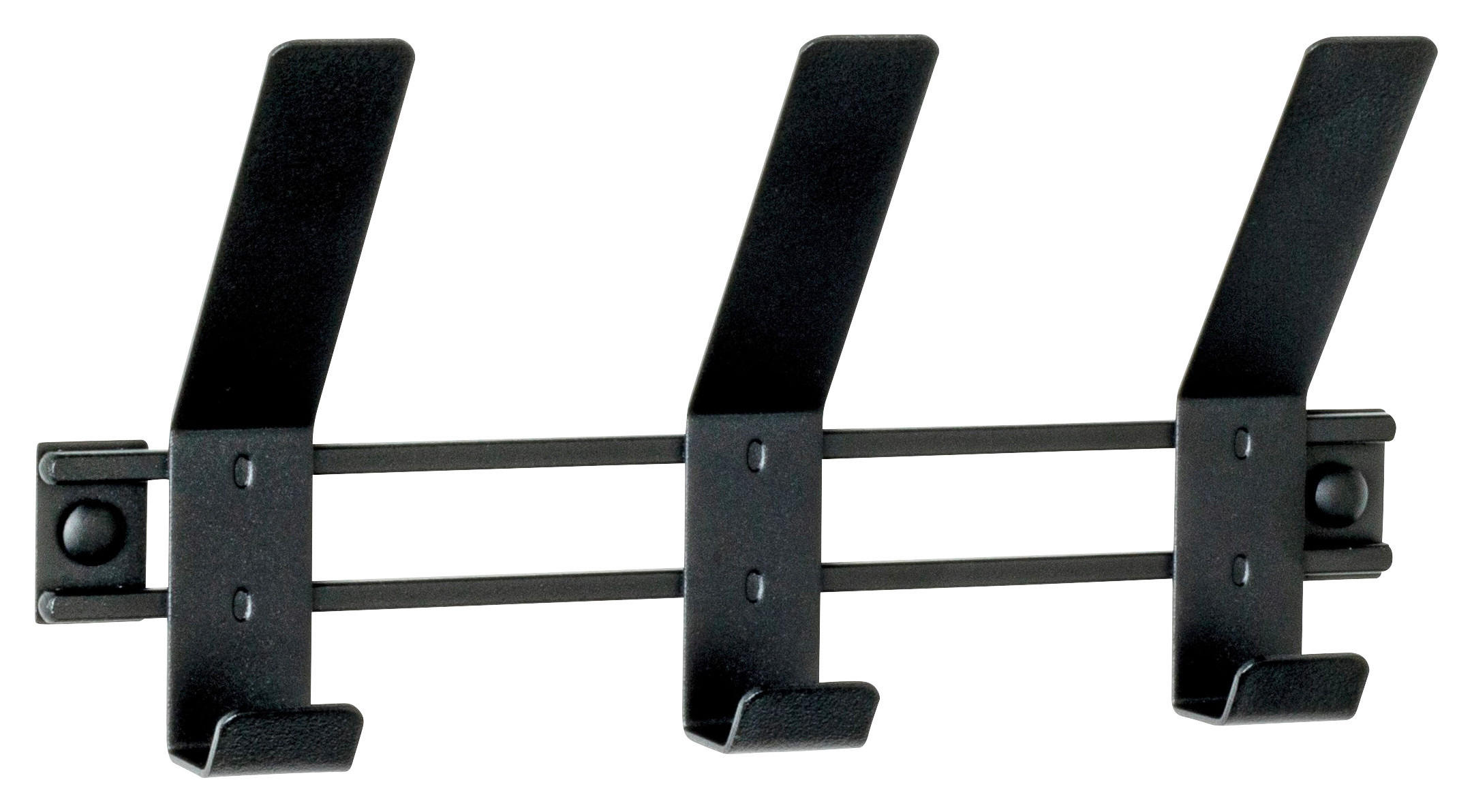 GARDEROBENLEISTE  in Schwarz  - Schwarz, MODERN, Metall (30/13/6cm)