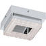 LED-WANDLEUCHTE - Chromfarben/Klar, Design, Kunststoff/Metall (14/14/6cm) - Novel LED-WANDLEUCHTE - Chromfarben/Klar, Design, Kunststoff/Metall (14/14/6cm) - Novel