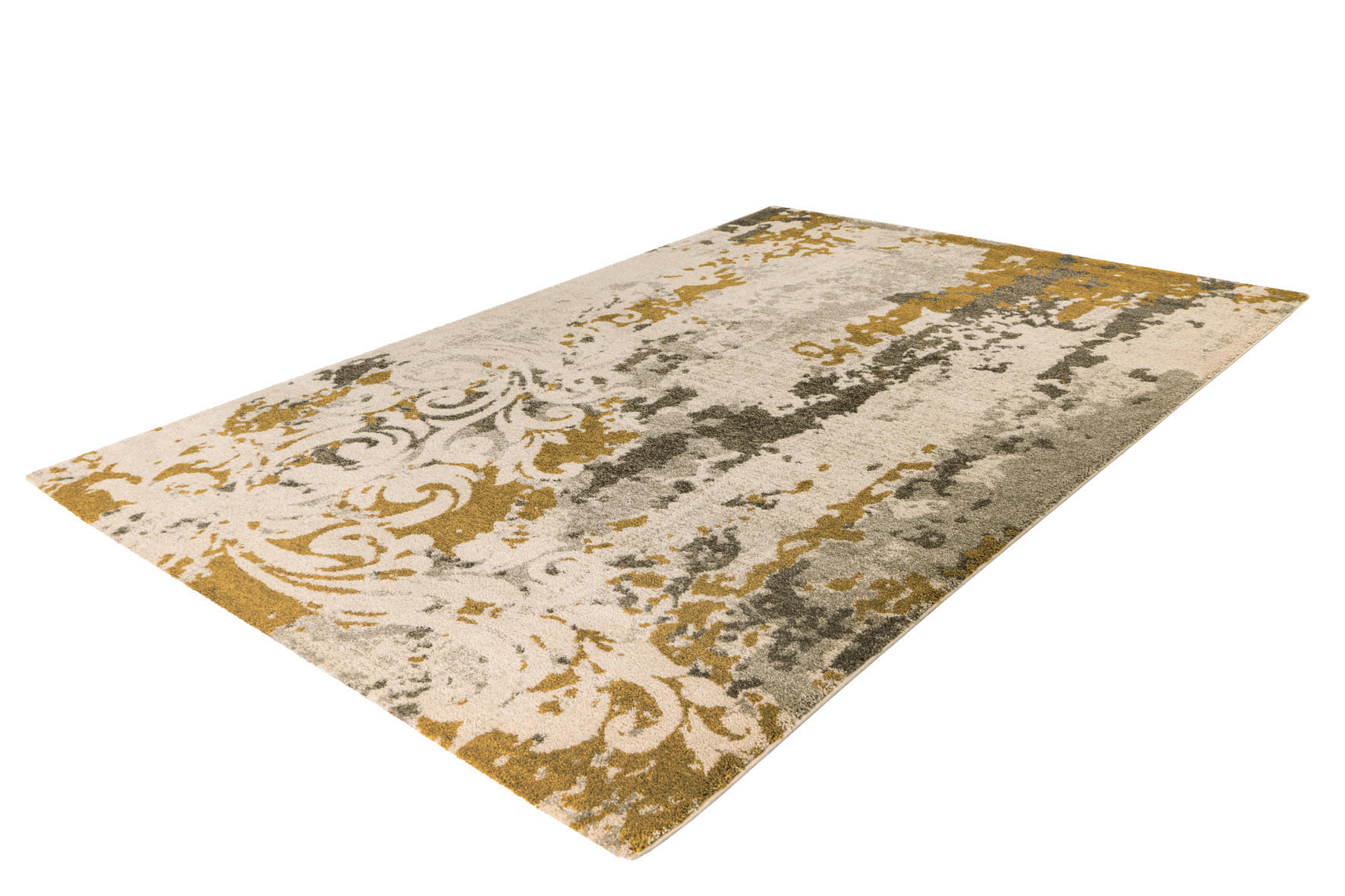 In- und Outdoorteppich  120/170 cm  Grau, Goldfarben, Beige   - Beige/Goldfarben, Design, Textil (120/170cm) - Novel