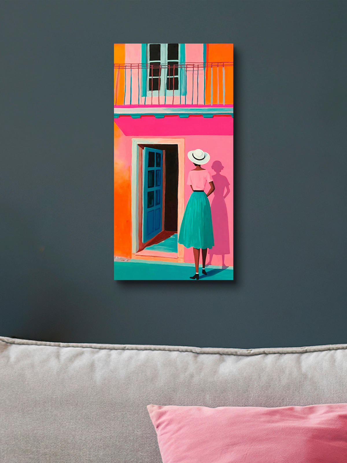 KUNSTDRUCK 20/40 cm  - Multicolor, Design, Holzwerkstoff/Textil (20/40cm) - Monee