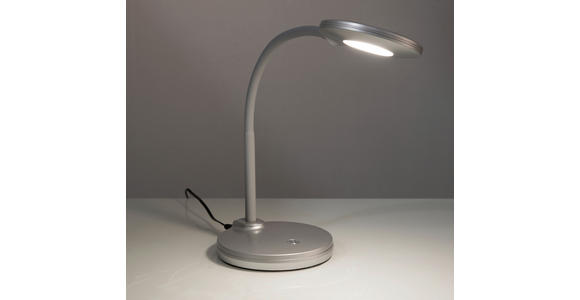 LED-TISCHLEUCHTE 18/13,2/35 cm - Silberfarben, Basics, Kunststoff (18/13,2/35cm) - Novel