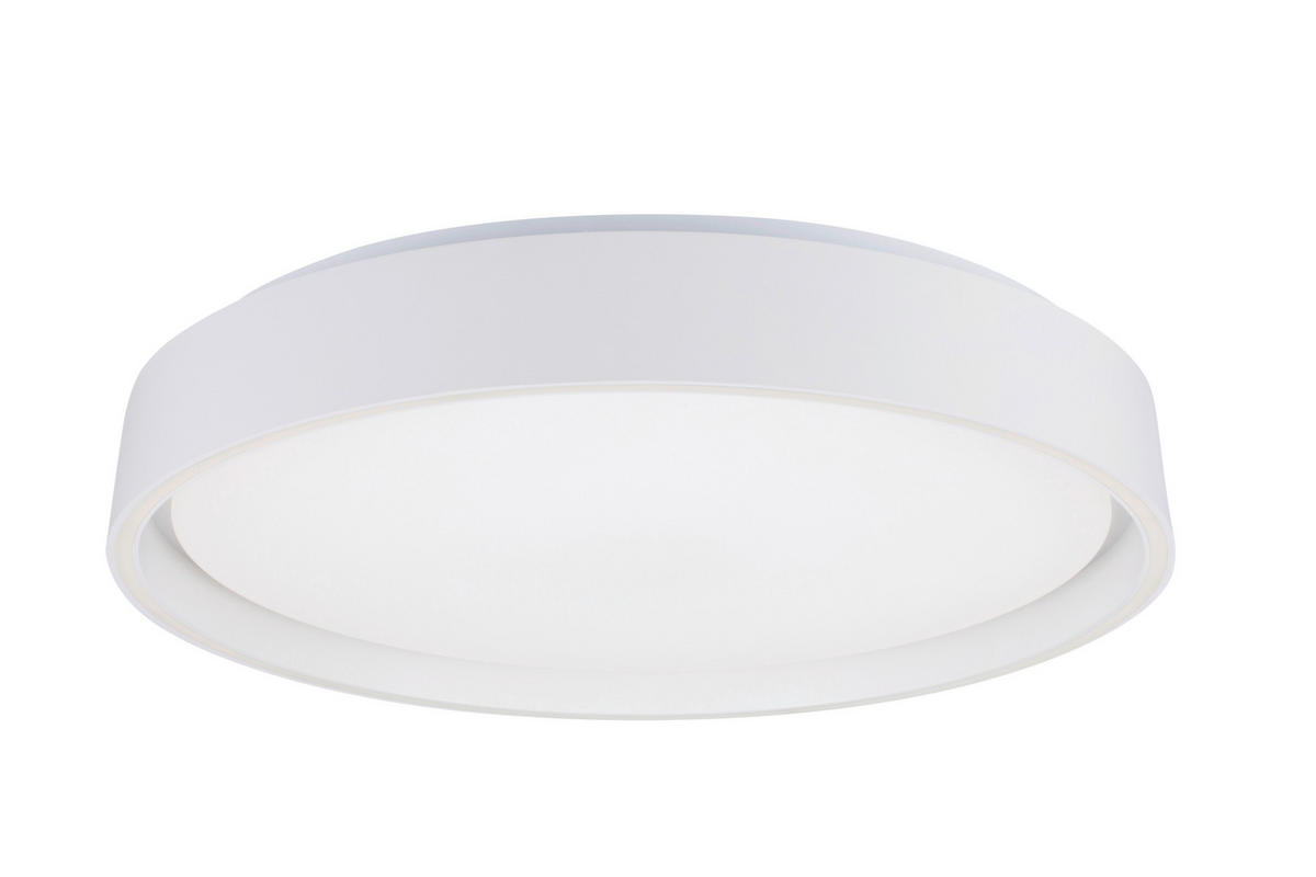 LED-DECKENLEUCHTE Zadar 40/7,5 cm  - Weiß, Design, Kunststoff/Metall (40/7,5cm) - Novel