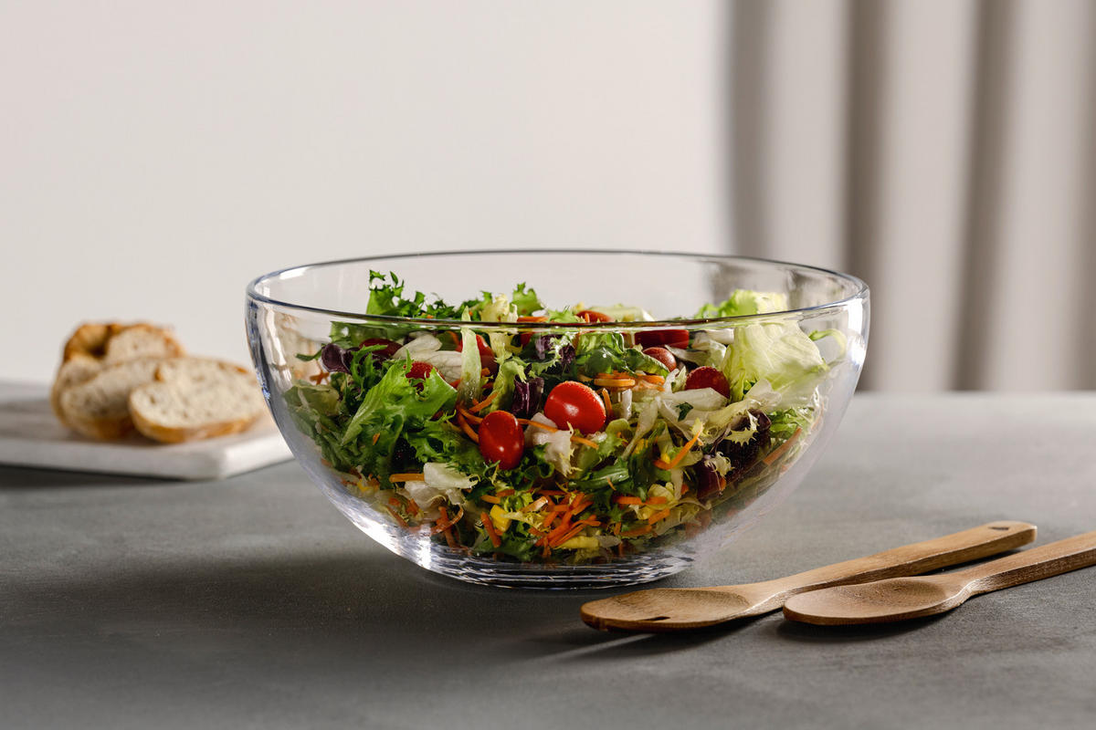 SCHALE CUCINA  28/14/28 cm  - Klar/Braun, Basics, Glas/Holz (28/14/28cm) - Leonardo