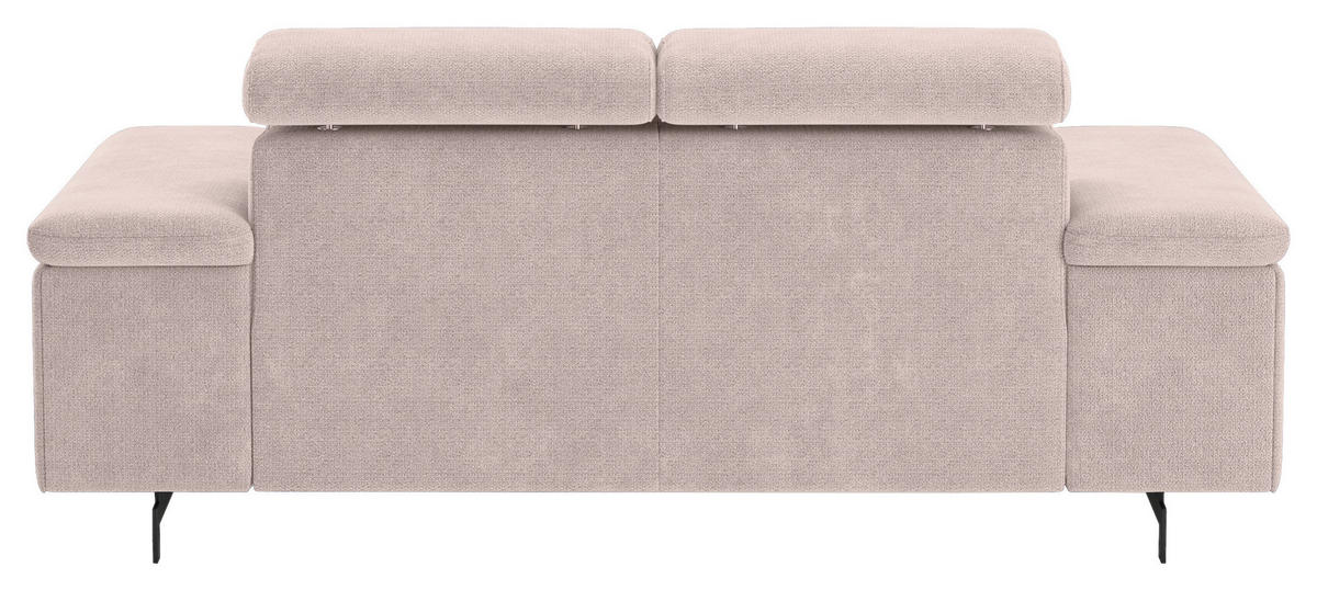 2-SITZER-SOFA Creme  - Creme/Schwarz, Textil/Metall (198/81/100cm) - MID.YOU