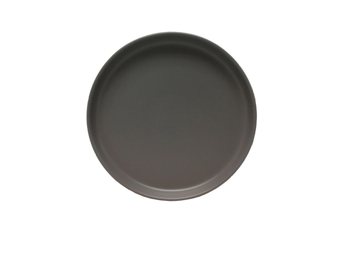 FRÜHSTÜCKSTELLERSET Grau 2-teilig 20,5 cm Salerno  - Grau, Trend, Keramik (20,5cm) - Novel