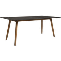 GARTENTISCH Kunststoff Grau rechteckig  - Grau/Teakfarben, MODERN, Holz/Kunststoff (180/100/73,5cm) - Stern
