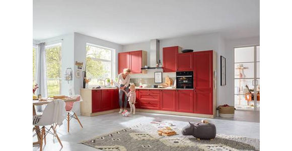 EINBAUKÜCHE - Rot, Design, Holzwerkstoff - Dieter Knoll