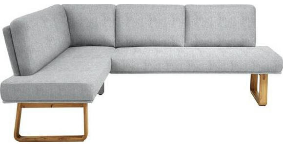 ECKBANK 174/265 cm  in Eichefarben, Hellgrau  - Eichefarben/Hellgrau, Design, Holz/Textil (174/265cm) - Dieter Knoll