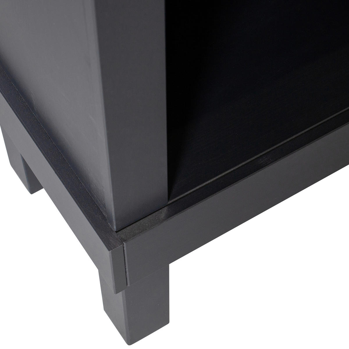 KOMMODE Bonk, 107/160/39 cm,  - Schwarz, Design, Holz (107/160/39cm) - Livetastic
