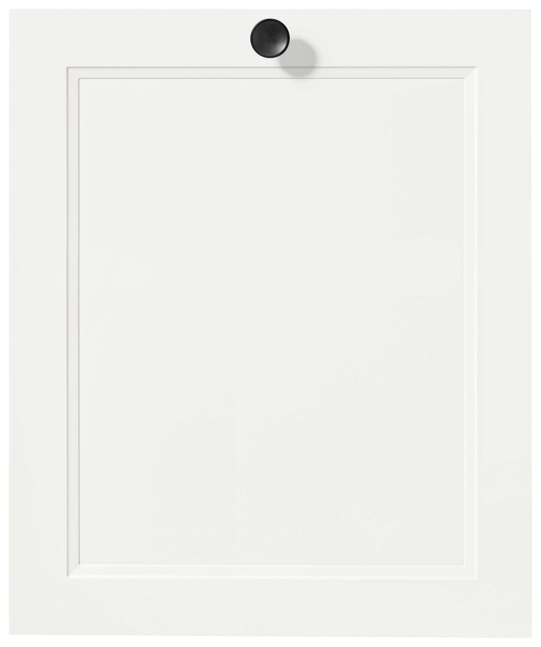 GESCHIRRSPÜLERFRONT 60/72/2,2 cm  in Weiß  - Edelstahlfarben/Weiß, MODERN, Holzwerkstoff/Metall (60/72/2,2cm) - Nobilia