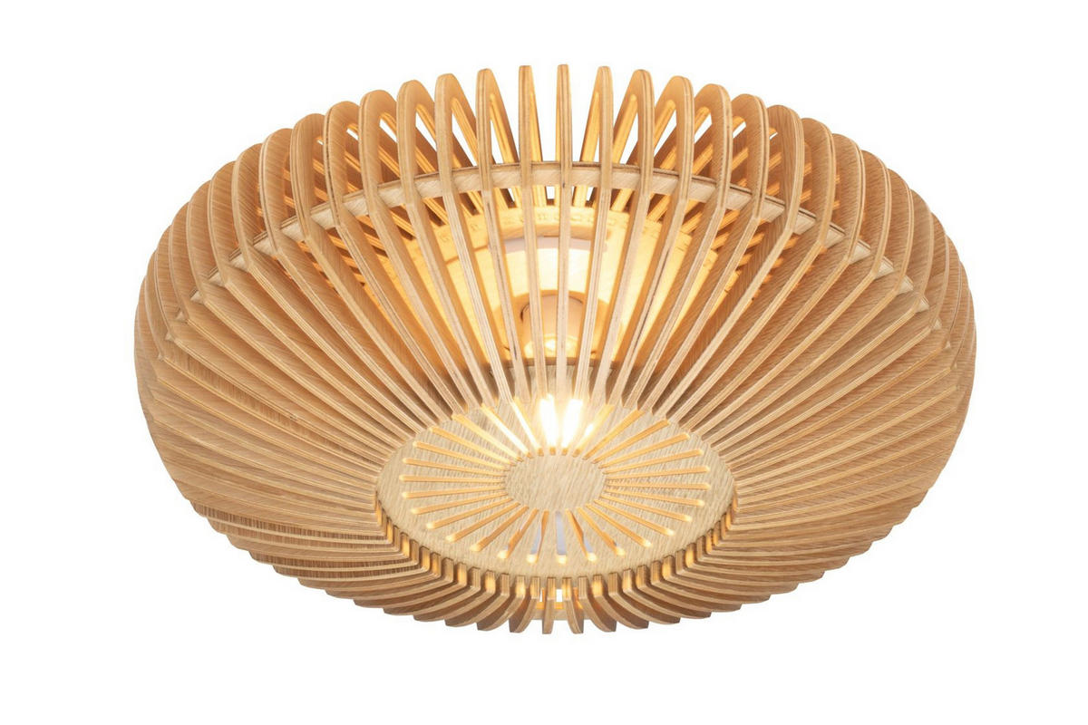 DECKENLEUCHTE  49/17 cm    - Eichefarben, Design, Holzwerkstoff (49/17cm) - Dieter Knoll