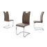 SCHWINGSTUHL Lederlook Hellbraun - Chromfarben/Hellbraun, Design, Textil/Metall (43/100/57cm) - CARRYHOME