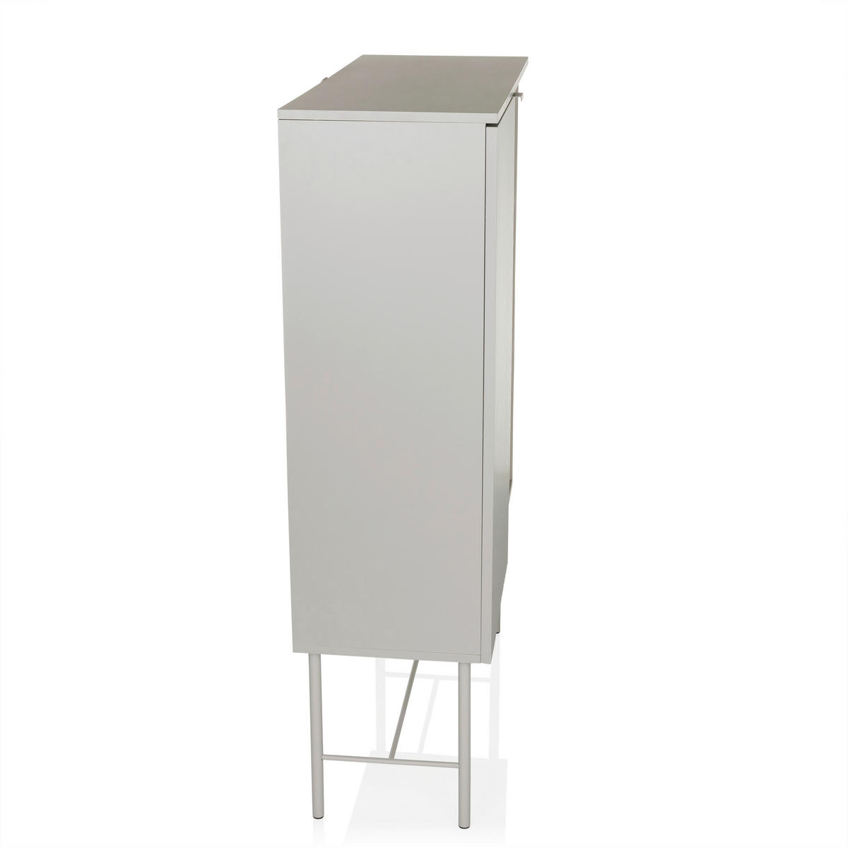 REGAL  82/130/35 cm Grau  - Grau, MODERN, Holzwerkstoff/Metall (82/130/35cm) - MID.YOU