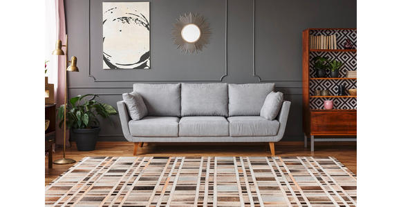 FLACHWEBETEPPICH 120/170 cm Grau  - Grau, Design, Leder (120/170cm) - Novel