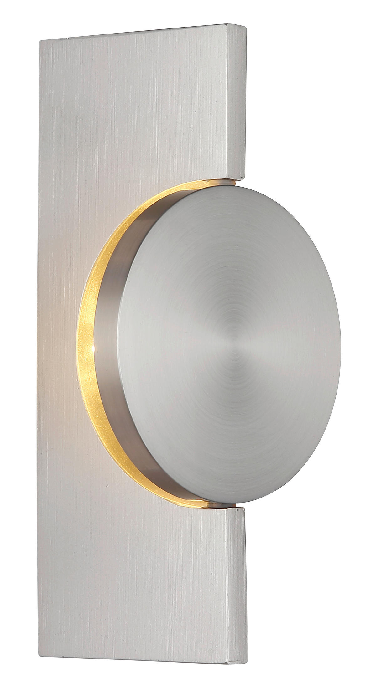 LED-WANDLEUCHTE Jasper 10/20 cm  - Nickelfarben, Design, Metall (10/20cm)