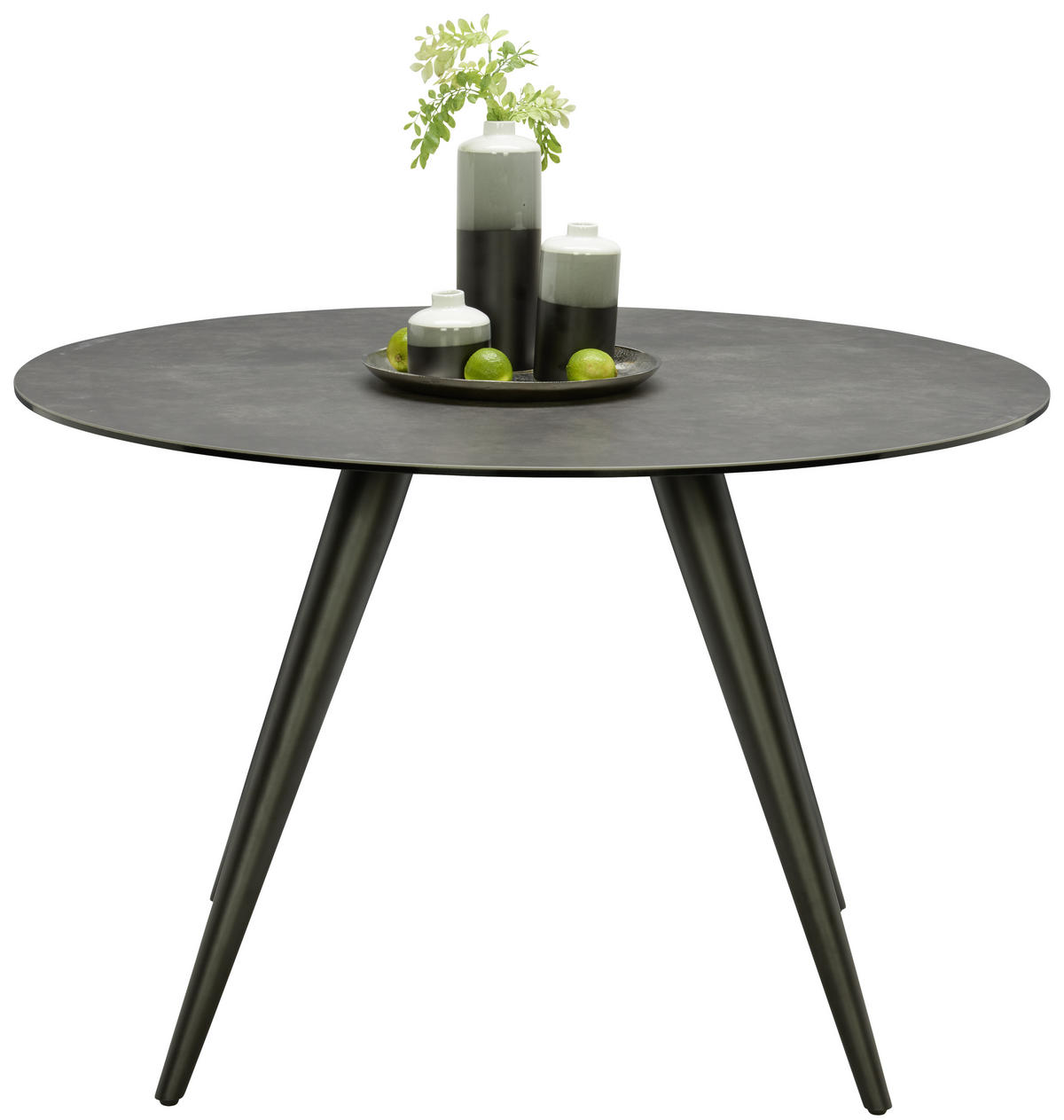 TRPEZARIJSKI STO  antracit, crna   - crna/antracit, Dizajnerski, metal/keramika (120/76cm) - Novel