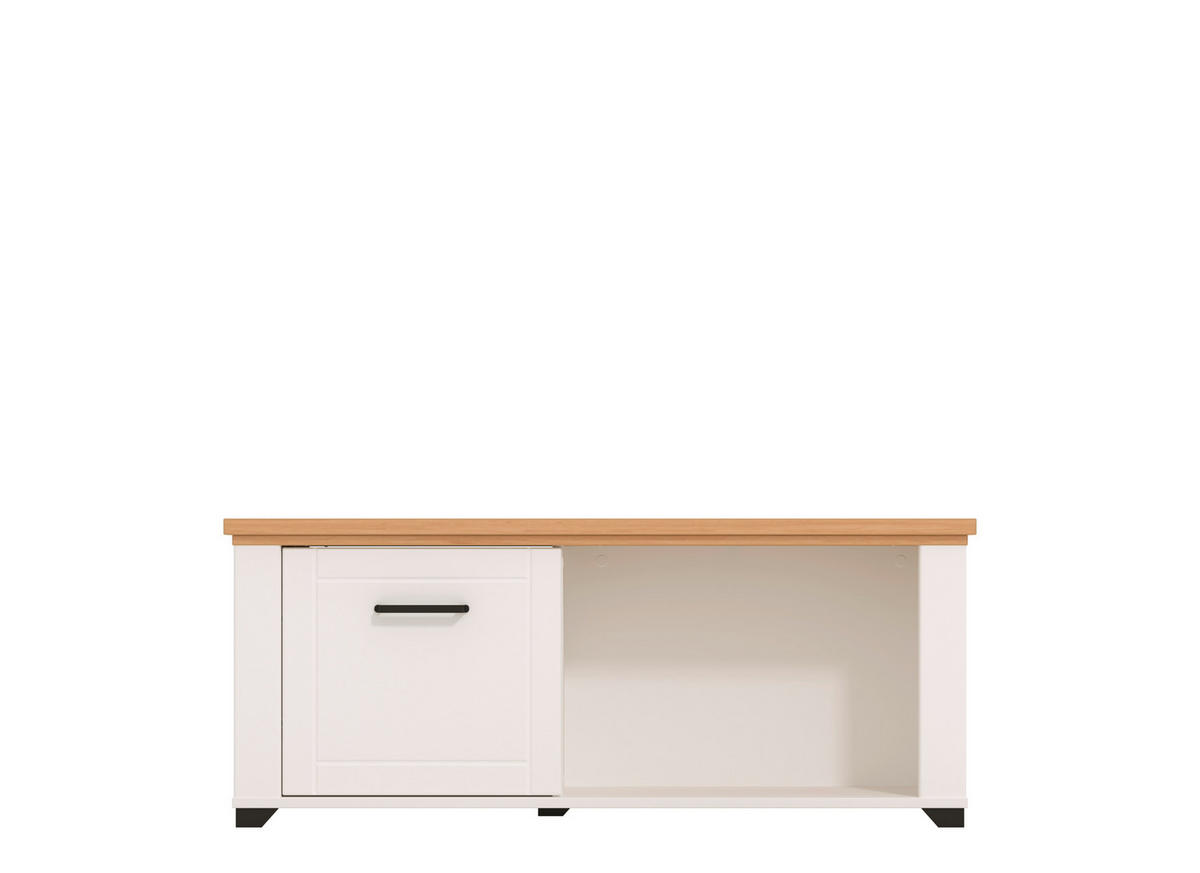 KONFERENČNÍ STOLEK, bílá, dub artisan, kompozitní dřevo, 115/48/56 cm - bílá/dub artisan, Basics, kompozitní dřevo (115/48/56cm) - Landscape
