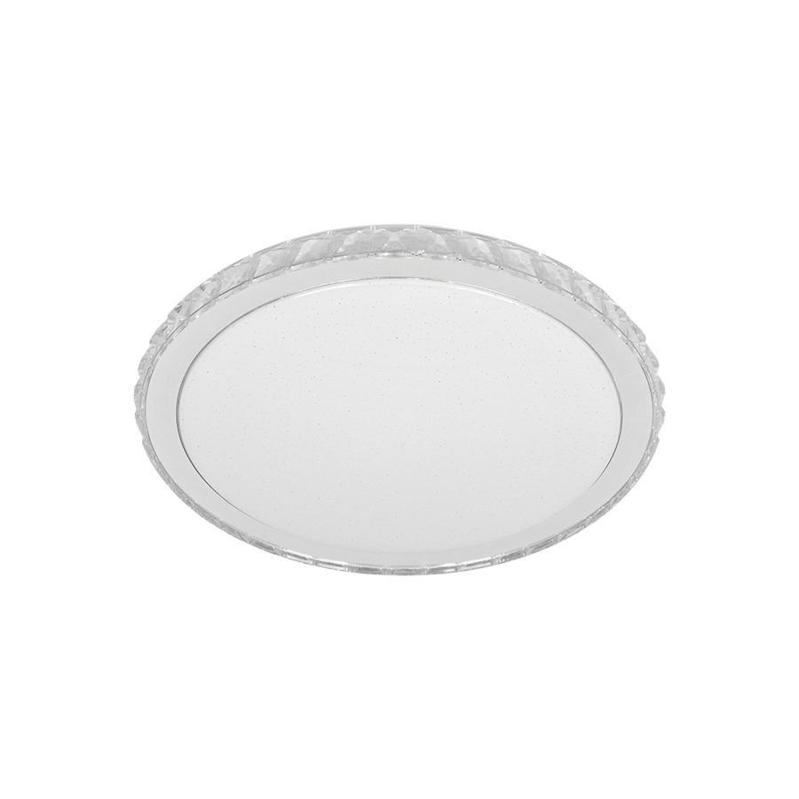PLAFONIERĂ CU LED - alb/străveziu, Basics, plastic/metal (40,5/40,5/0cm)