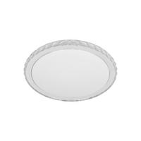 LED MENNYEZETI LÁMPA - fehér/átlátszó, Basics, műanyag/fém (40,5/40,5/0cm)