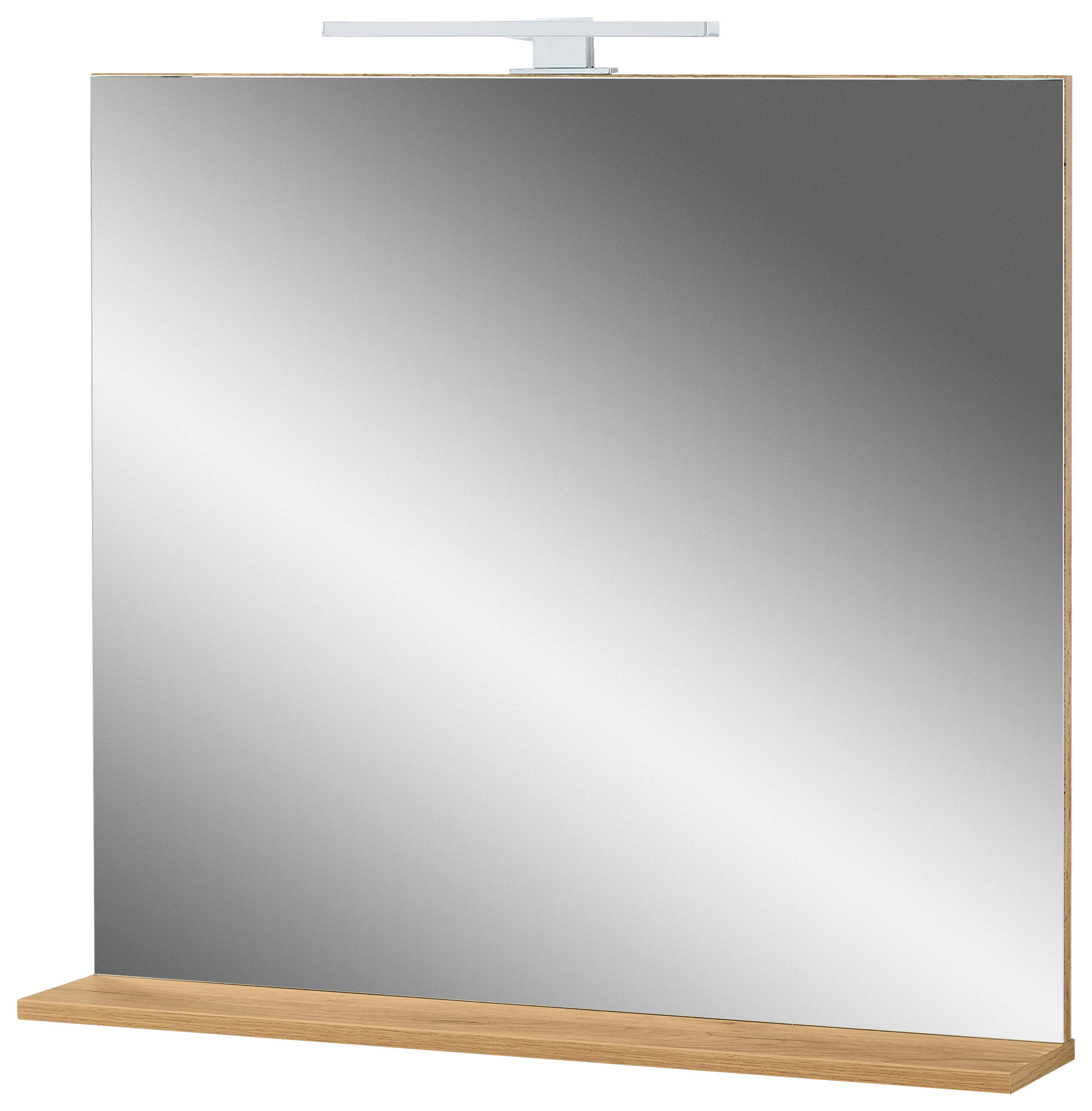 BADEZIMMERSPIEGEL 76/75/15 cm  - Eichefarben, MODERN, Glas/Holzwerkstoff (76/75/15cm) - Germania