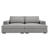 BIGSOFA Cord Grau  - Schwarz/Grau, Design, Textil (218/80/158cm) - Lomoco