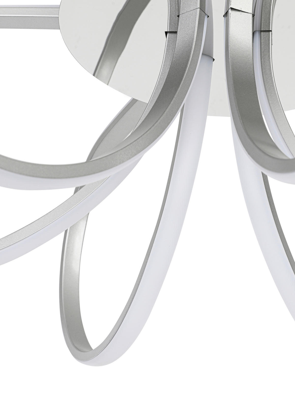 DECKENLEUCHTE  55/22 cm    - Chromfarben/Silberfarben, Trend, Kunststoff/Metall (55/22cm) - Collett's Monde