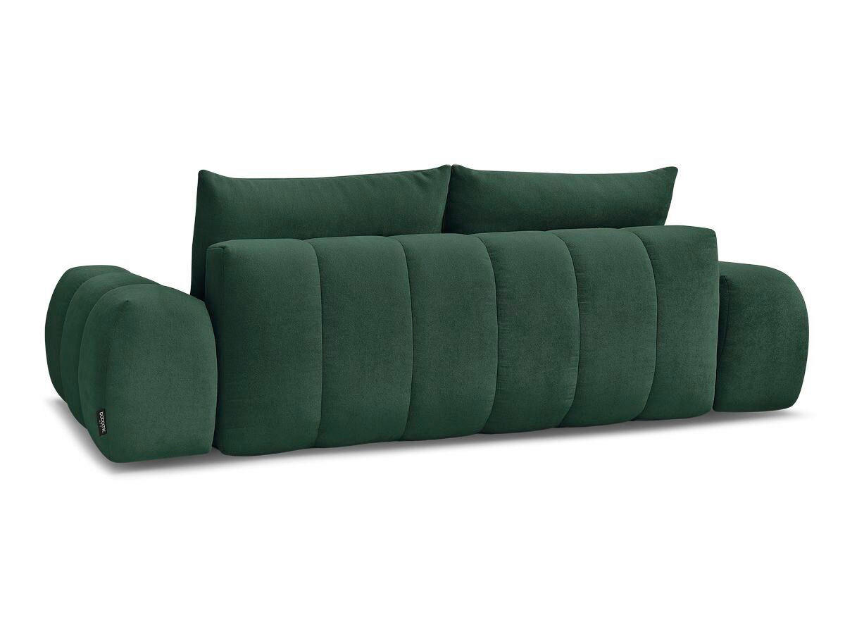 SCHLAFSOFA EVEREST  mit Rücken echt, Armteil links, Armteil rechts Struktur Grün  - Schwarz/Grün, MODERN, Kunststoff/Textil (278/90/115cm)