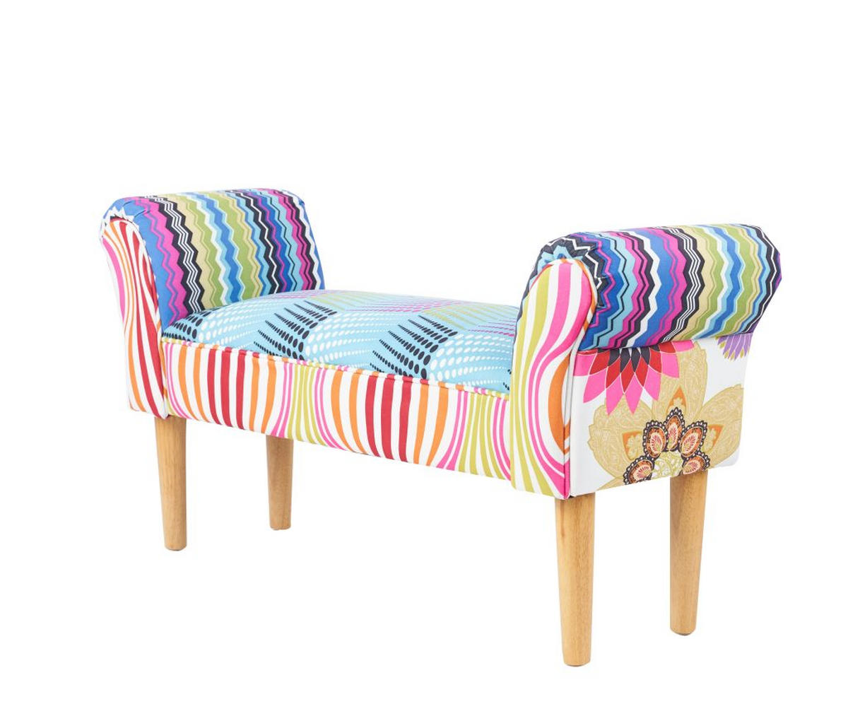 KLOP BREZ NASLONA, les, tekstil večbarvno  - večbarvno, Design, tekstil/les (102/51/31cm) - Landscape