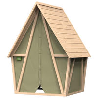 SPIELHAUS  - Grün, Konventionell, Holz/Kunststoff (114/124/164cm) - EXIT Toys