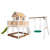 SPIELTURM 613/291/277 cm  - Braun/Weiß, KONVENTIONELL, Holz (613/291/277cm) - Ambia Garden