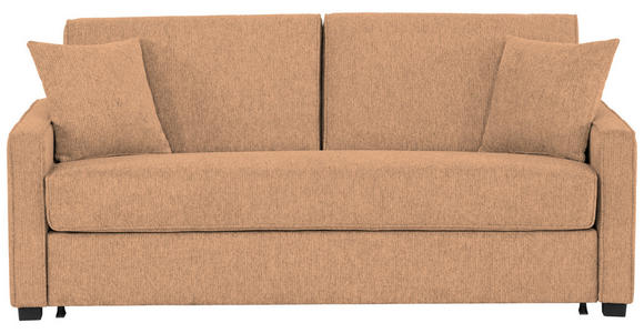 SCHLAFSOFA Webstoff Kupferfarben  - Schwarz/Kupferfarben, Design, Kunststoff/Textil (186/83/100cm) - Xora