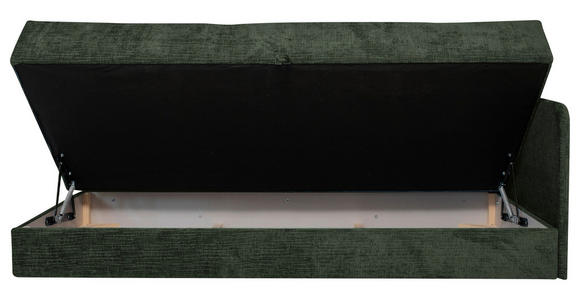 LIEGE in Velours Grün - Schwarz/Grün, KONVENTIONELL, Kunststoff/Textil (205/80/95cm) - Xora