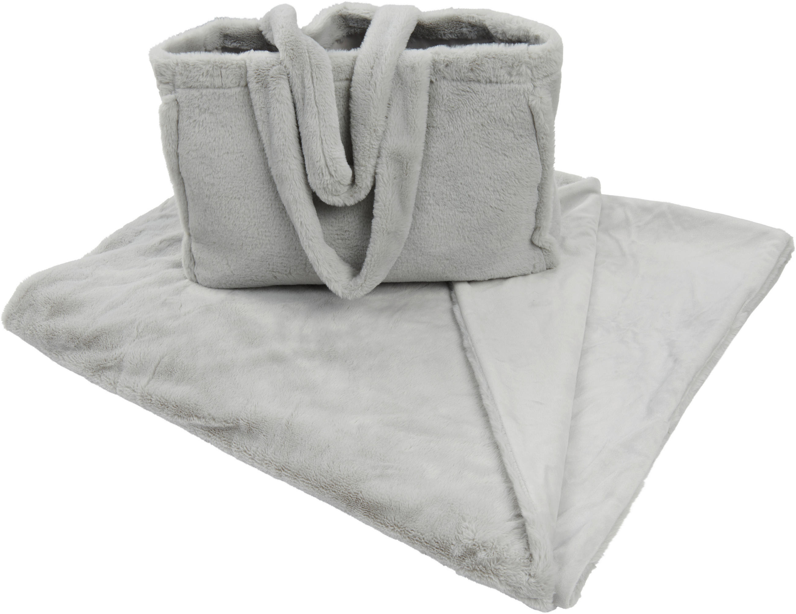 DEKA + TORBA 130/160 cm  SONJA  - srebrne boje, Konvencionalno, tekstil (130/160cm) - Esposa